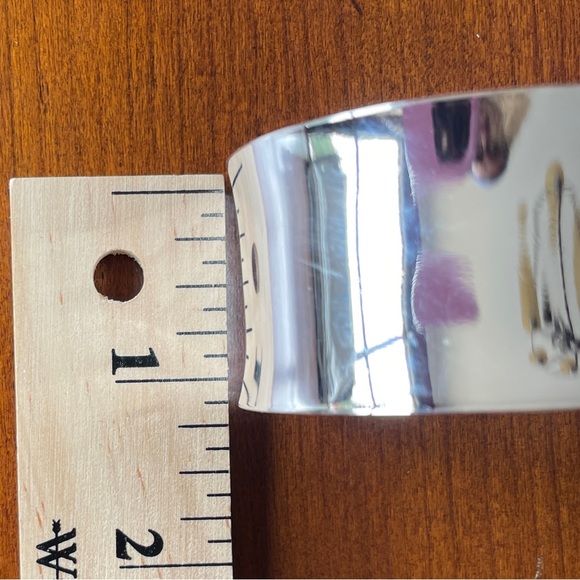 Sterling Silver 925 Wide Cuff Bracelet #1165 - Picture 9 of 9